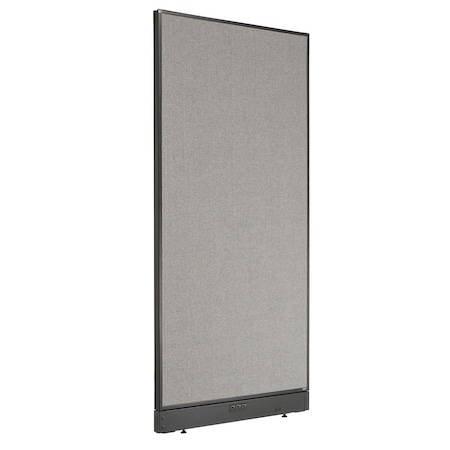 Interion By Global Industrial Interion Electric Office Partition Panel, 36-1/4inW x 100inH, Gray 695788EGY